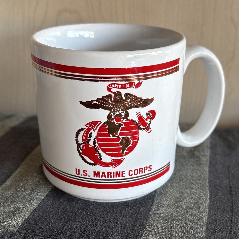 Rare Tams Pottery US Marine Corps EGA/US Seal Diner Mug Made in England